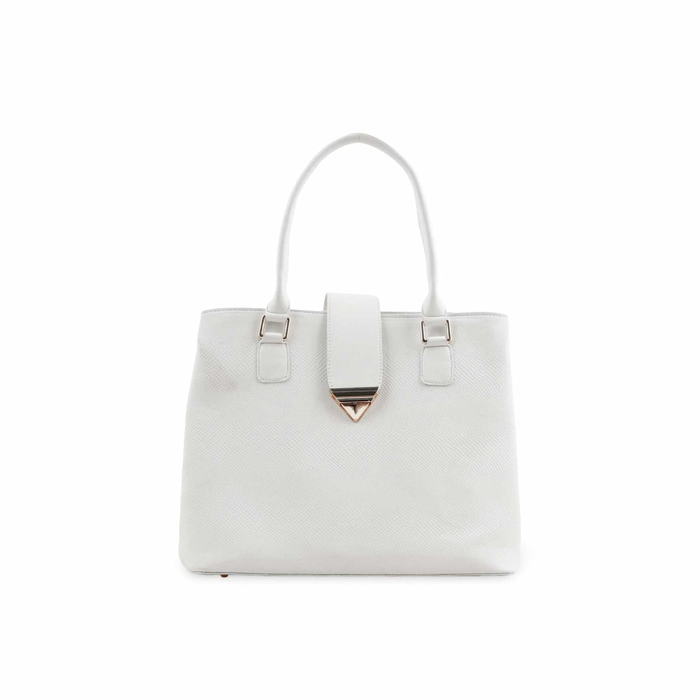 White Formal Hand Bag P55740
