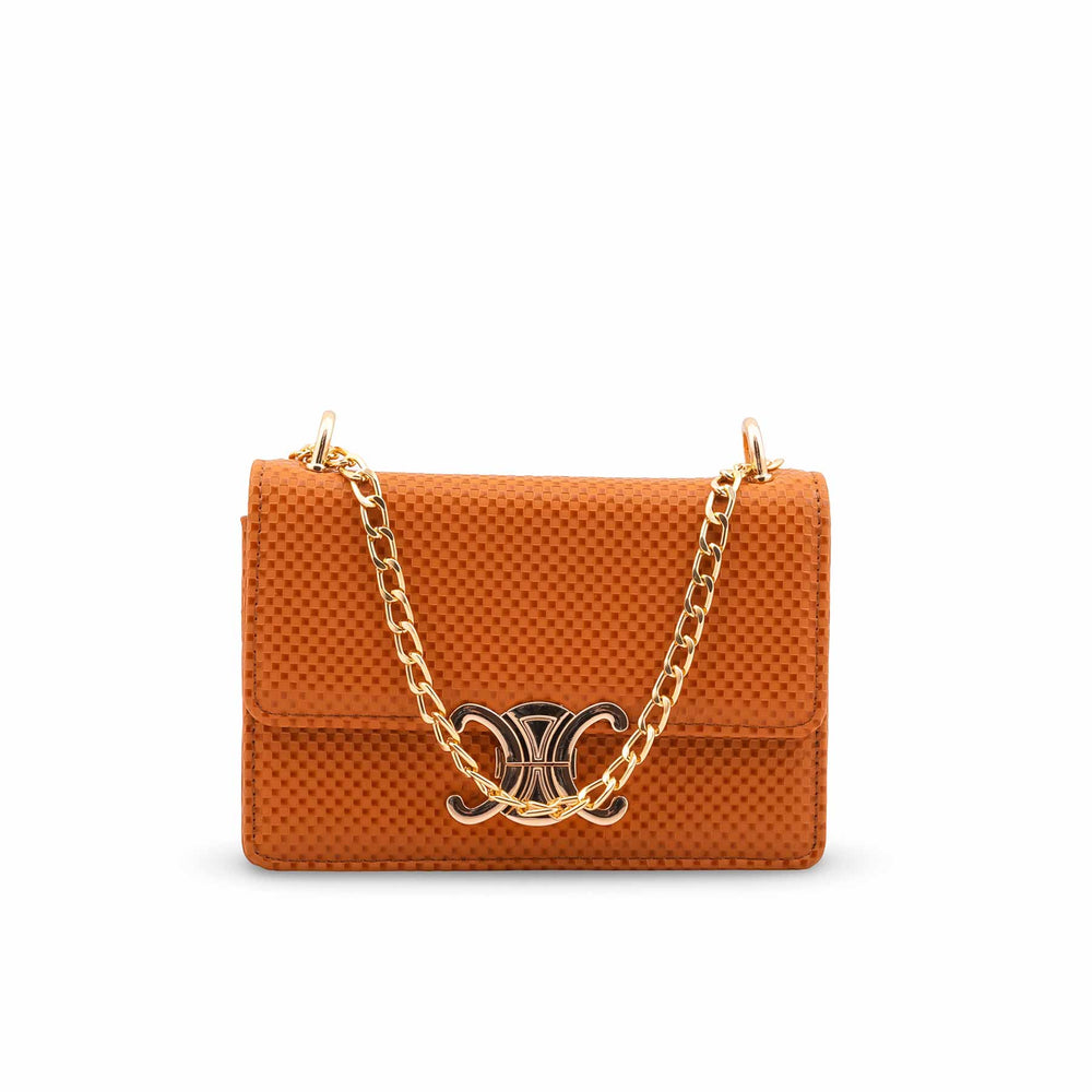 Brown Casual Shoulder Bag For Ladies P55743