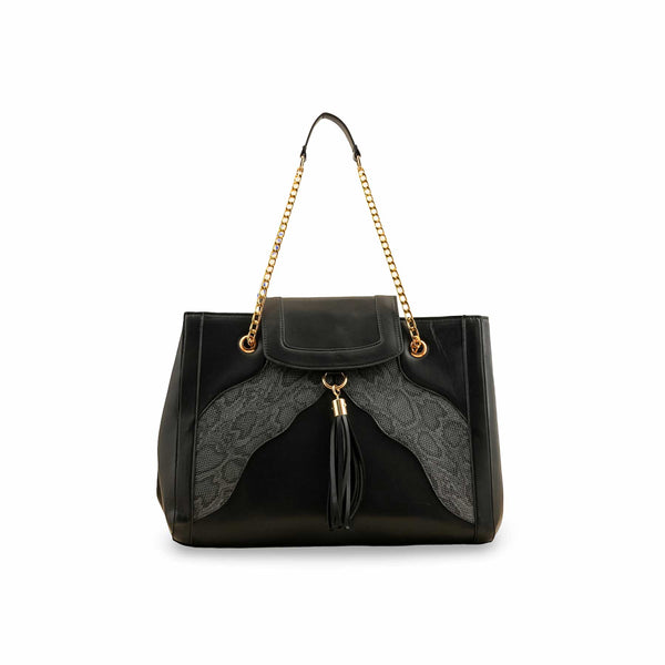 Blkwht Formal Hand Bag P55746