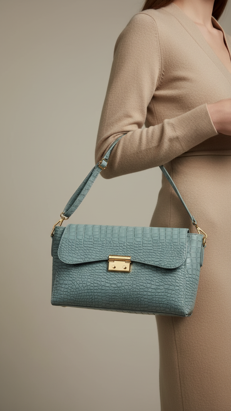 Sky Blue Formal Shoulder Bag P55766