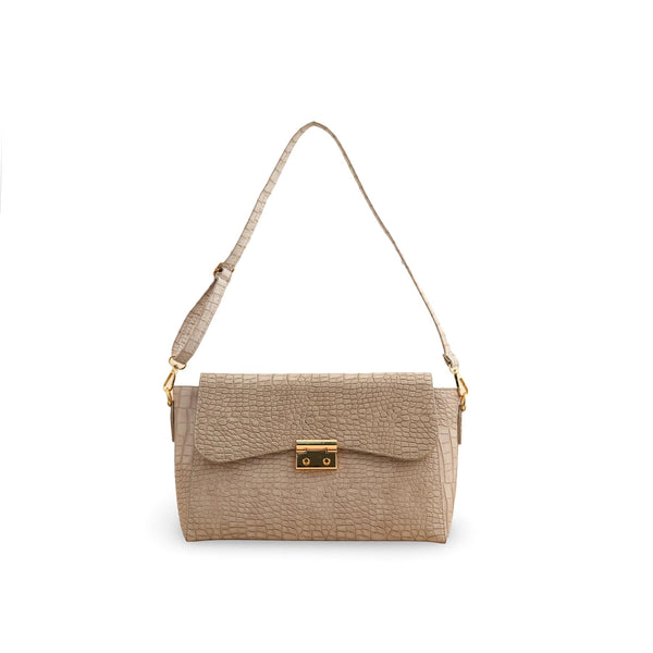 Beige Formal Shoulder Bag P55766
