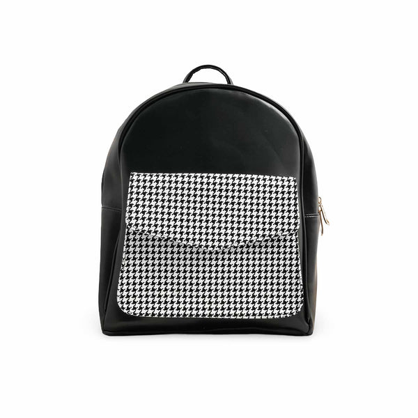 Blkwht Formal Backpack P55769