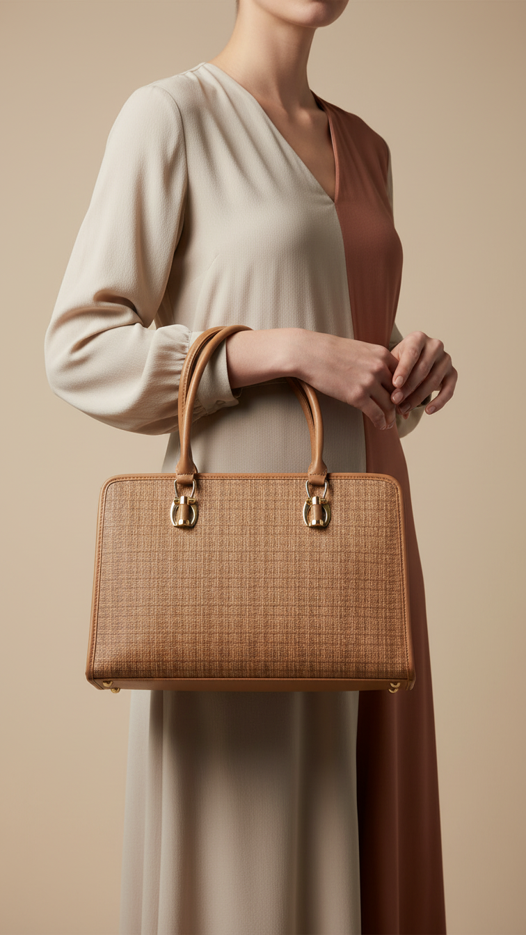 Brown Casual Hand Bag For Women P55801