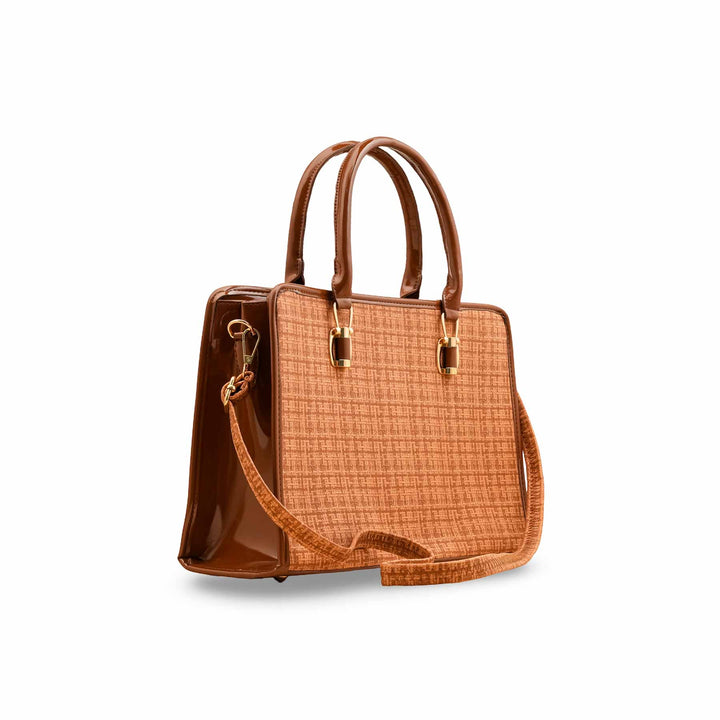 Rust Casual Hand Bag For Women P55801
