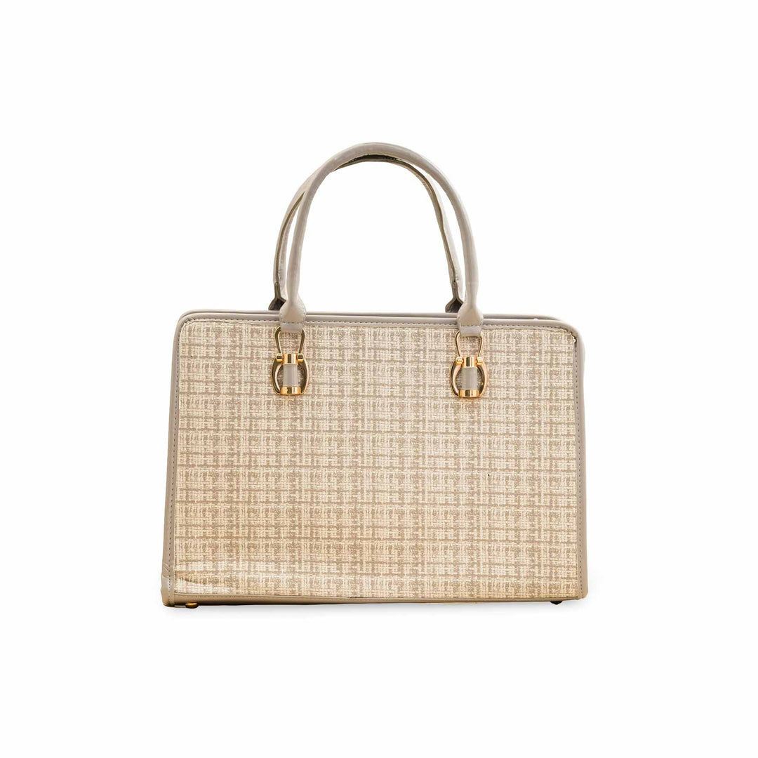 Beige Casual Hand Bag For Women P55801