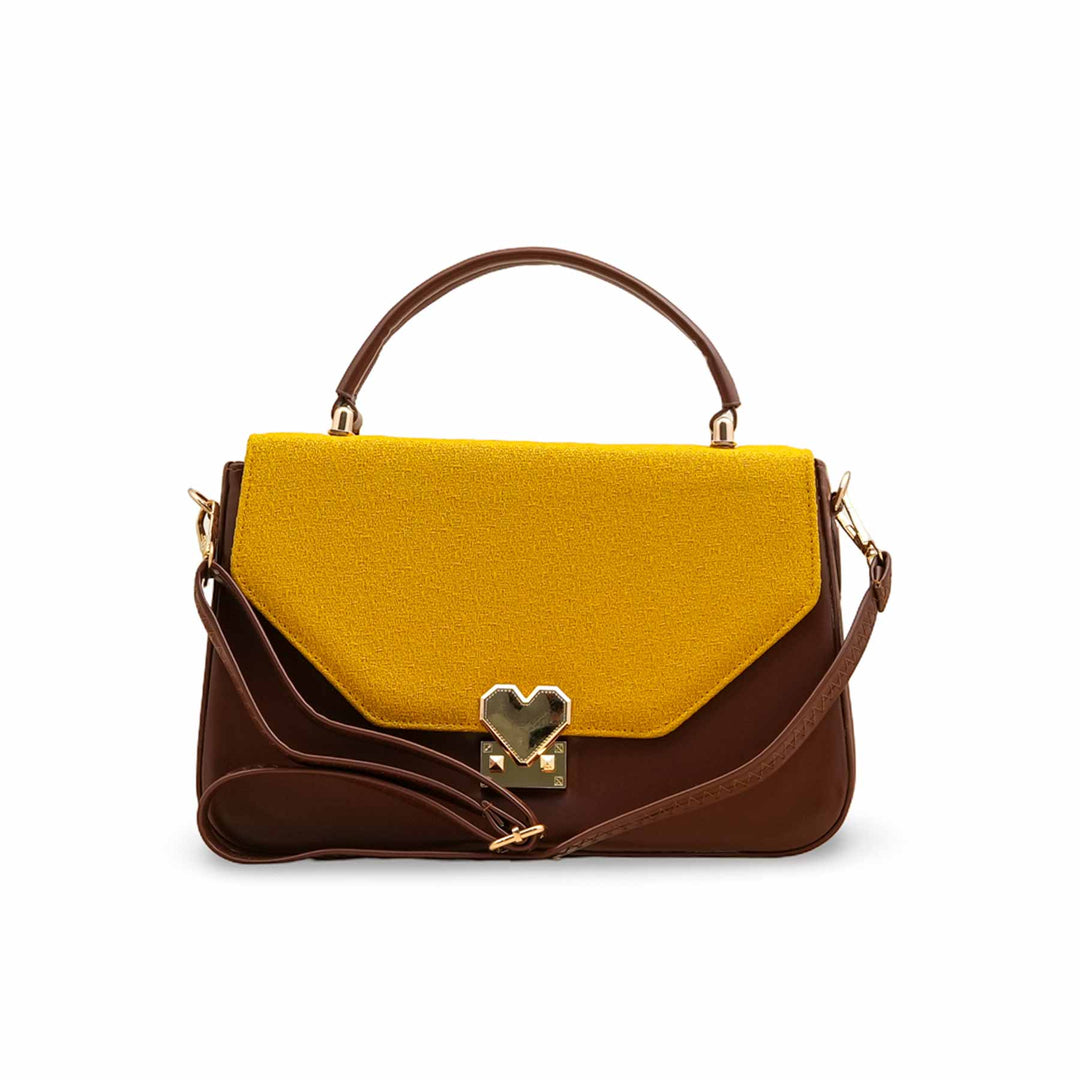 Mustard Casual Shoulder Bag For Women P55804