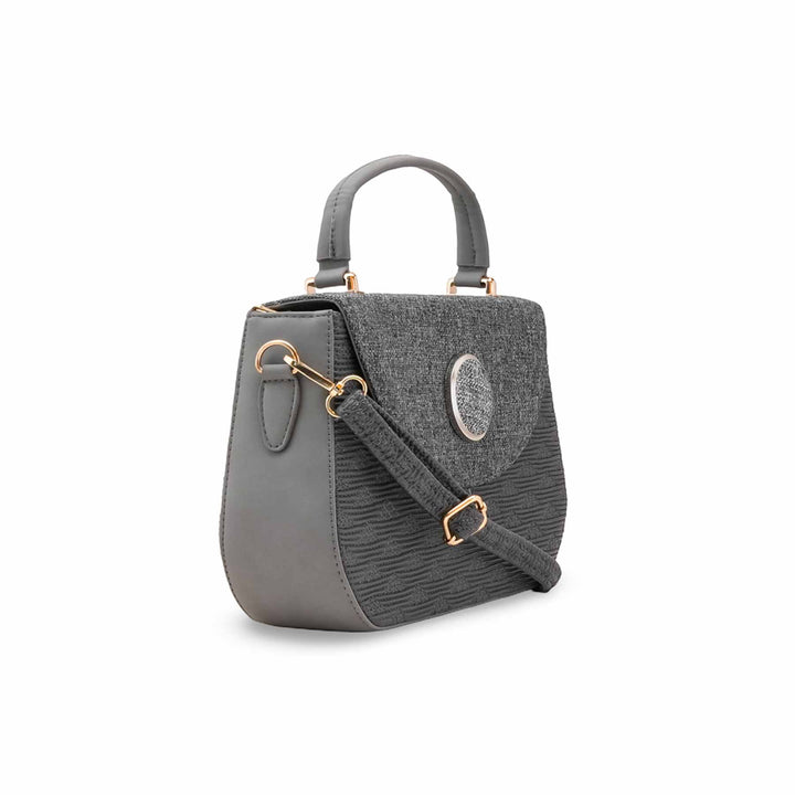 Grey Formal Shoulder Bag For Ladies P55806