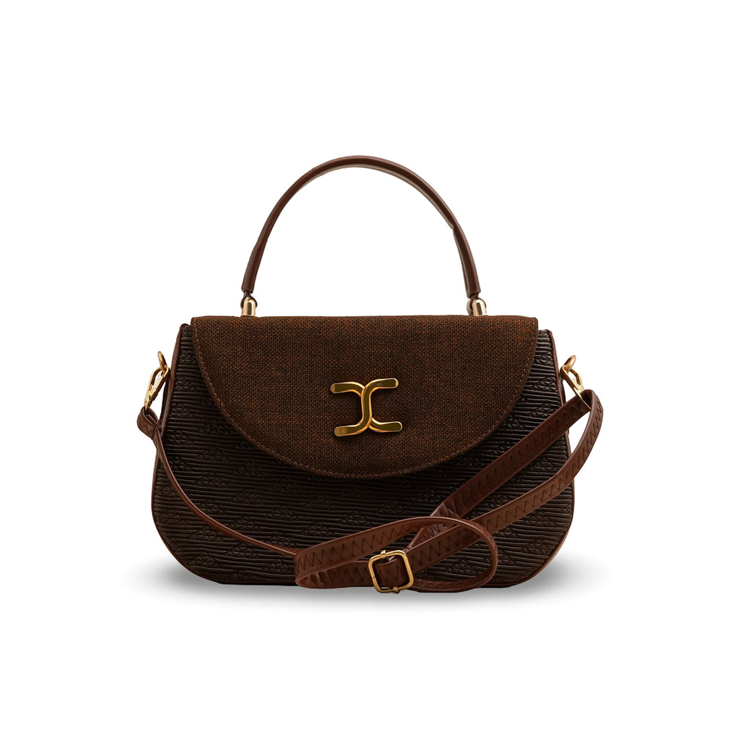 Coffee Women Formal Shoulder Bag P55806