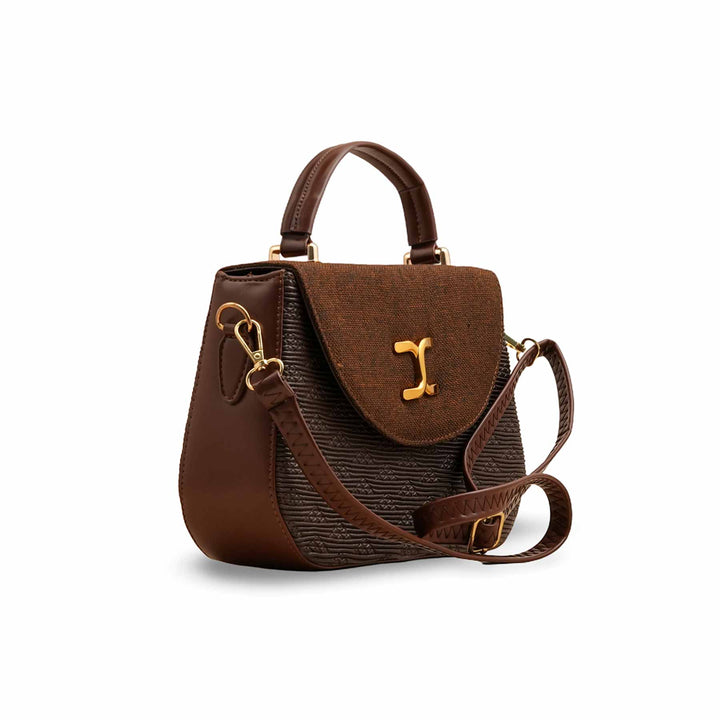 Coffee Women Formal Shoulder Bag P55806