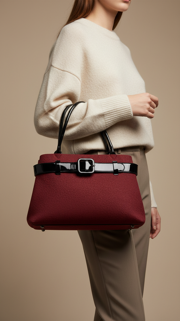 Maroon Casual Hand Bag For Women P55808