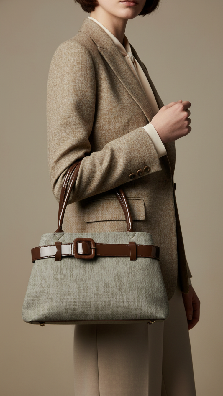 Grey Casual Hand Bag For Women P55808