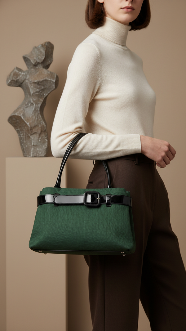 Green Casual Hand Bag For Ladies P55808
