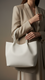 White Casual Shoulder Bag For Ladies P55811