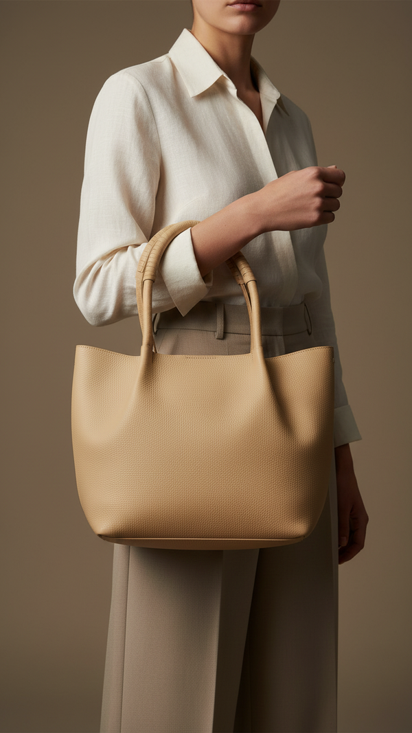 Beige Casual Shoulder Bag For Ladies P55811