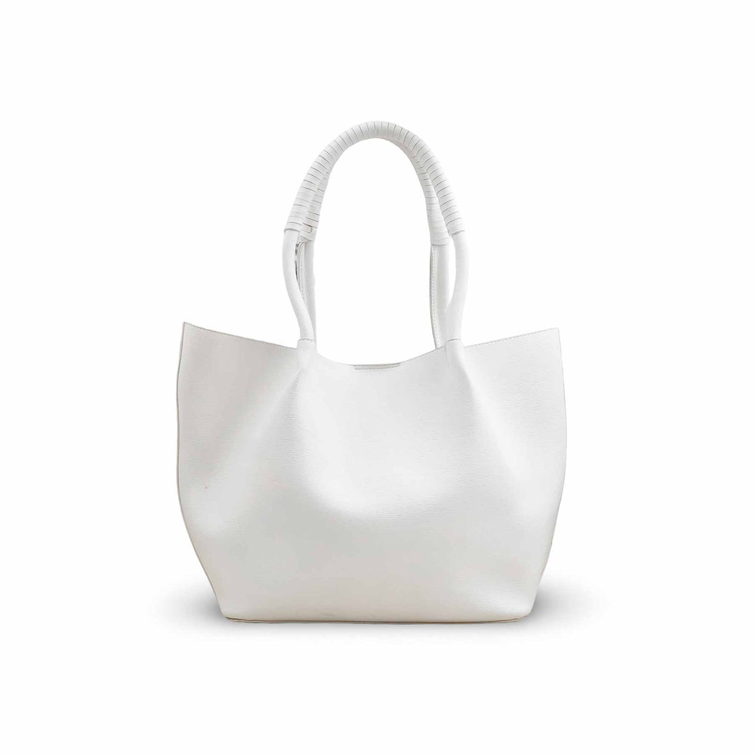 White Casual Shoulder Bag For Ladies P55811