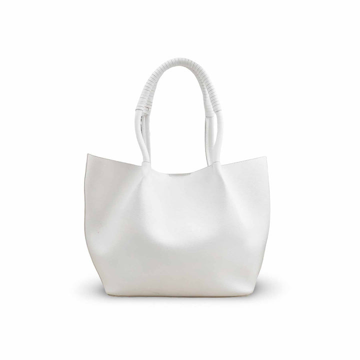 White Casual Shoulder Bag For Ladies P55811