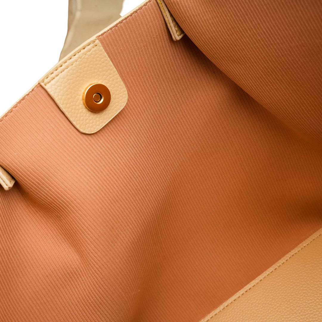 Beige Casual Shoulder Bag For Ladies P55811