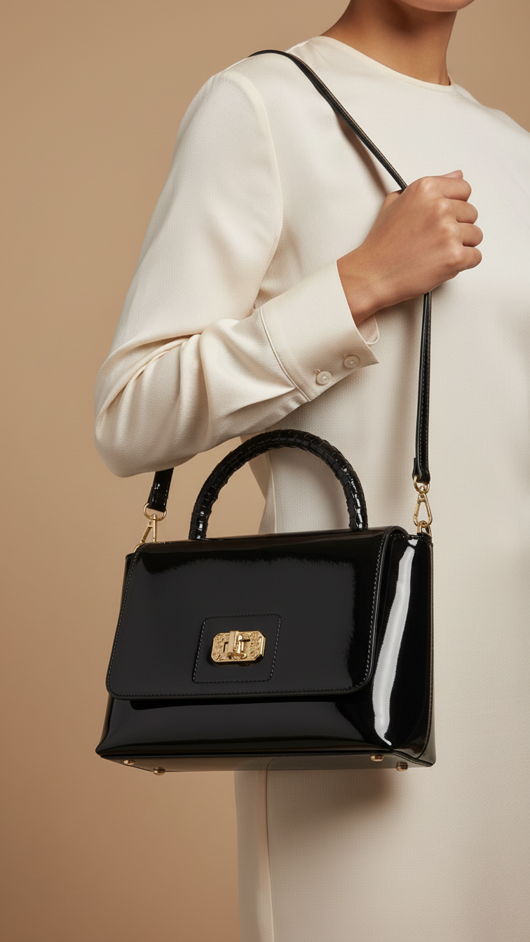 Black Women Formal Shoulder Bag P55812