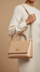 Beige Women Formal Shoulder Bag P55812