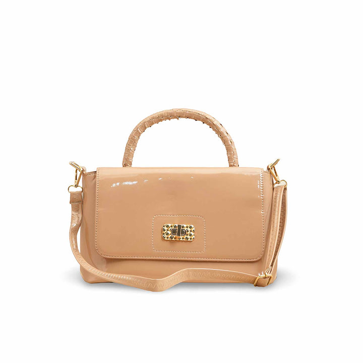 Beige Women Formal Shoulder Bag P55812