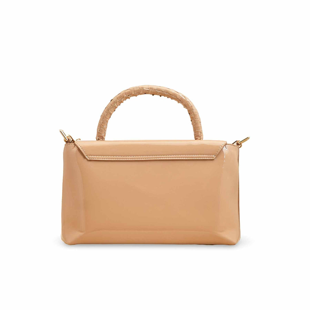 Beige Women Formal Shoulder Bag P55812