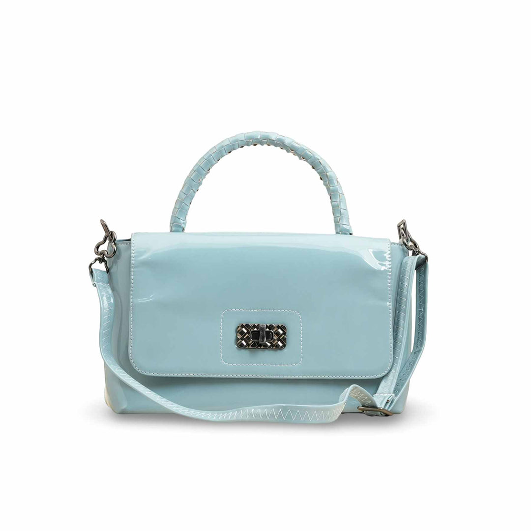 Sky Blue Women Formal Shoulder Bag P55812