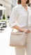 Beige Formal Shoulder Bag For Women P55814