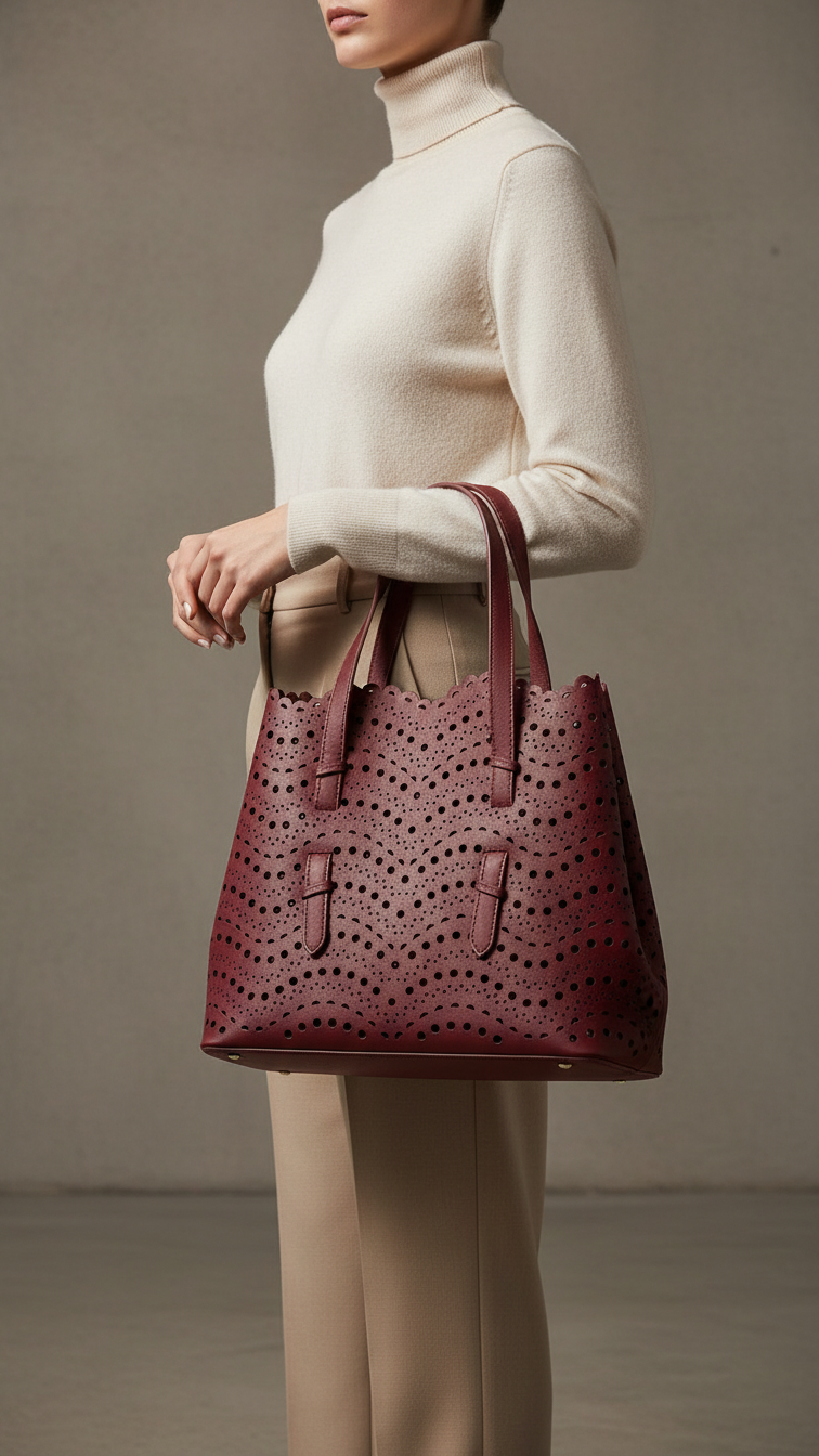 Maroon Formal Hand Bag For Ladies P55816
