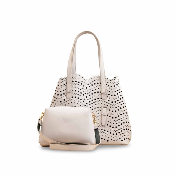 Fawn Formal Hand Bag For Ladies P55816