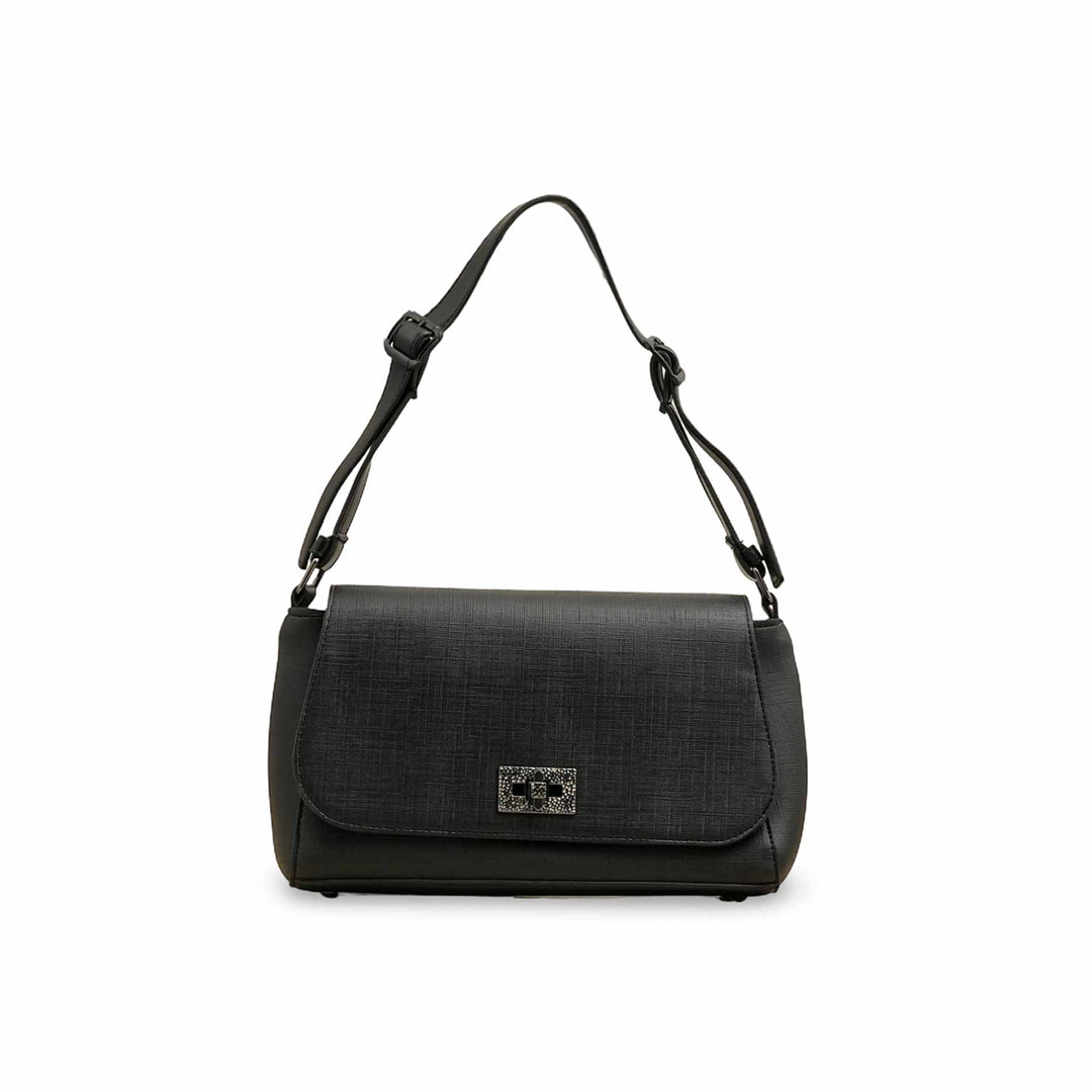 Black Casual Shoulder Bag For Women P55817