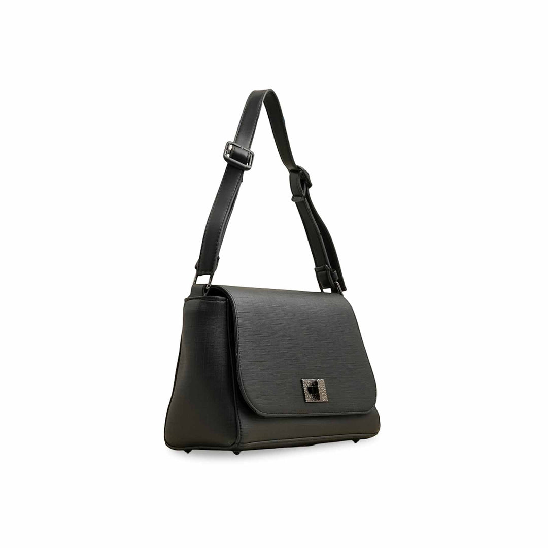 Black Casual Shoulder Bag For Women P55817
