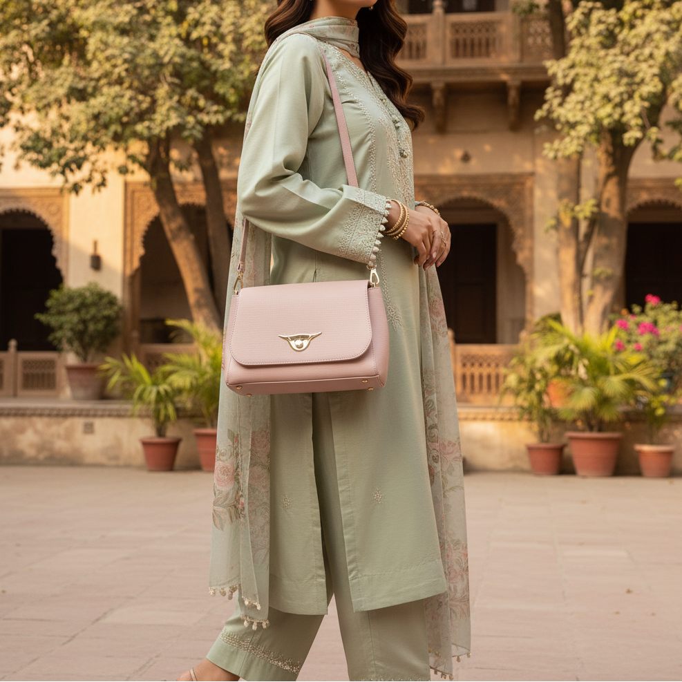 Pink Casual Shoulder Bag For Women P55817