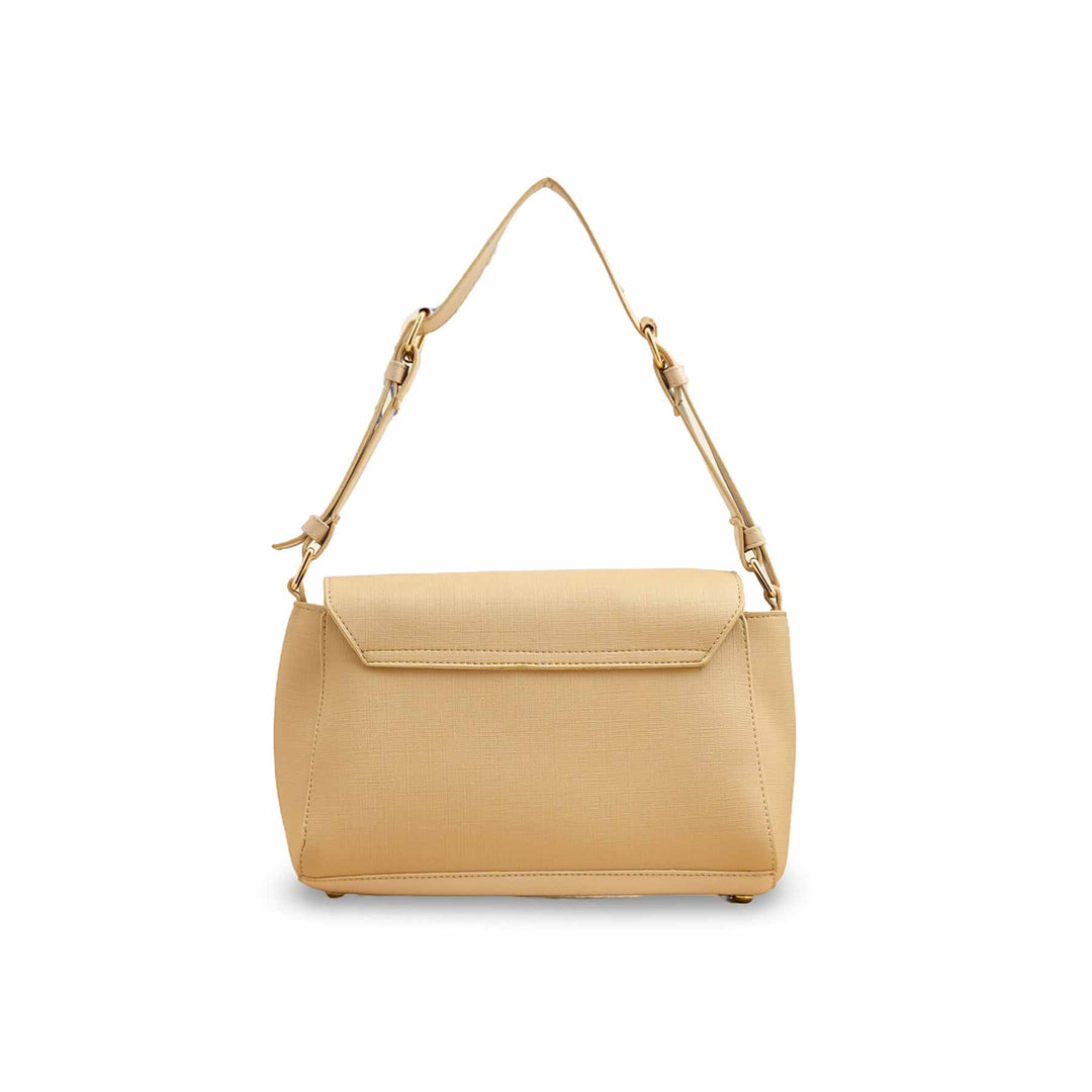 Beige Casual Shoulder Bag For Women P55817