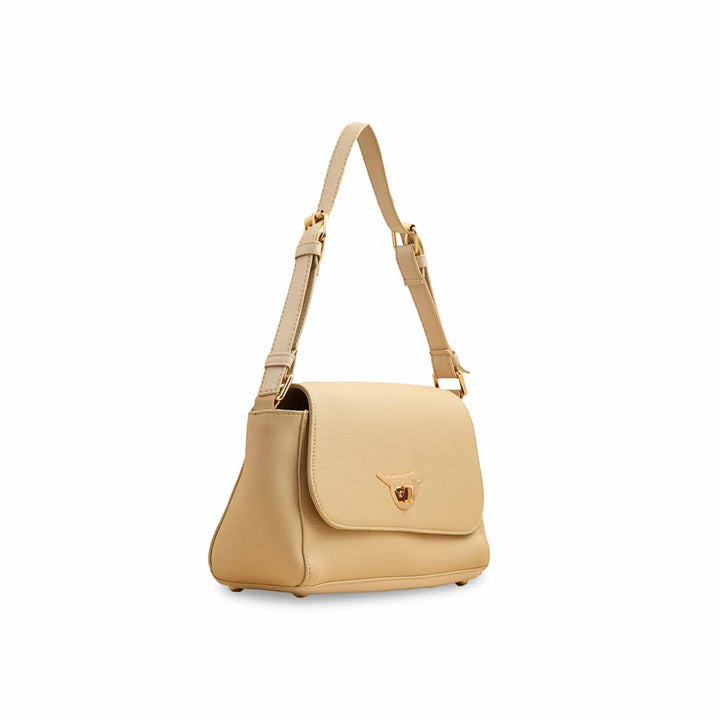 Beige Casual Shoulder Bag For Women P55817