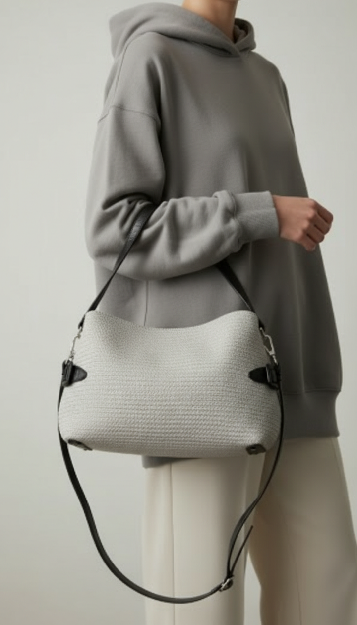Grey Casual Shoulder Bag For Women P55818