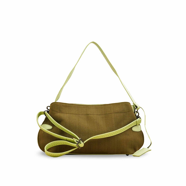 Green Casual Shoulder Bag For Ladies P55818
