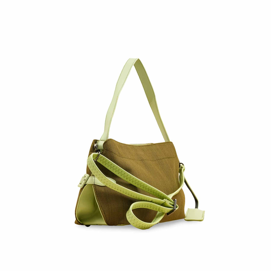 Green Casual Shoulder Bag For Ladies P55818