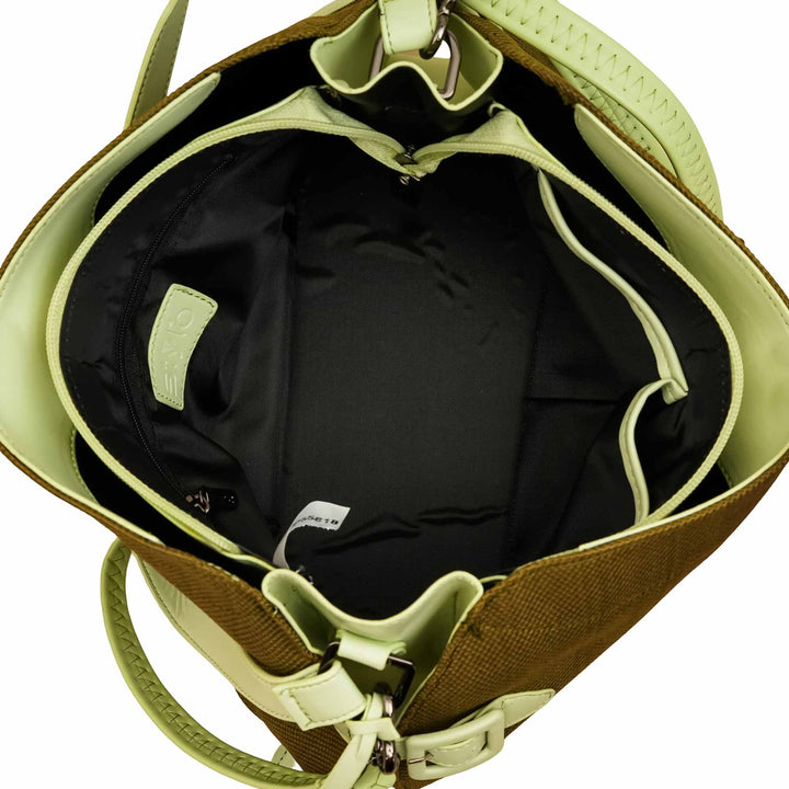 Green Casual Shoulder Bag For Ladies P55818