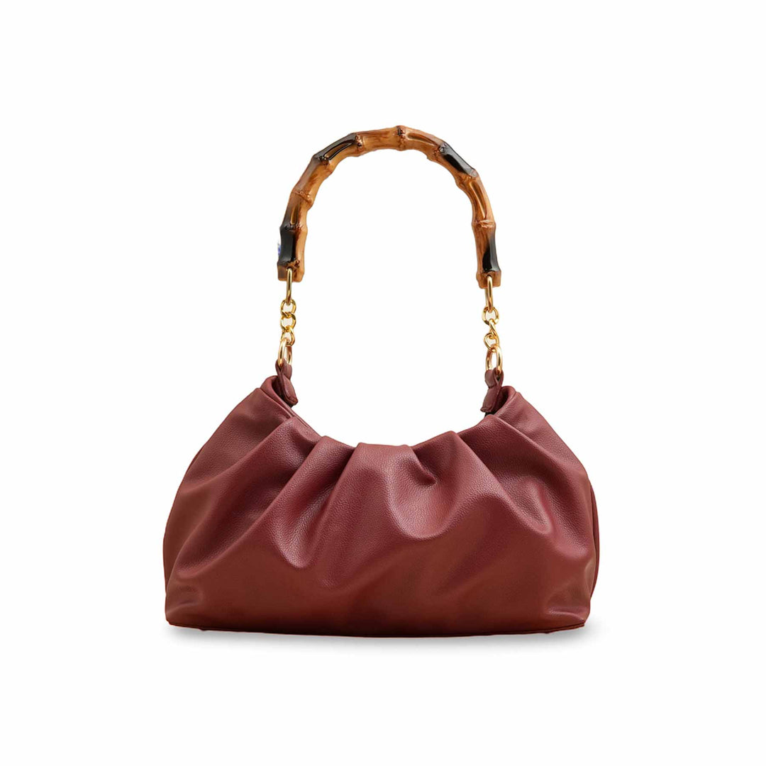 Maroon Women Formal Hand Bag P55819