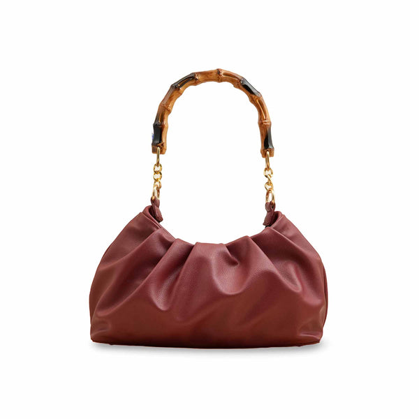 Maroon Women Formal Hand Bag P55819