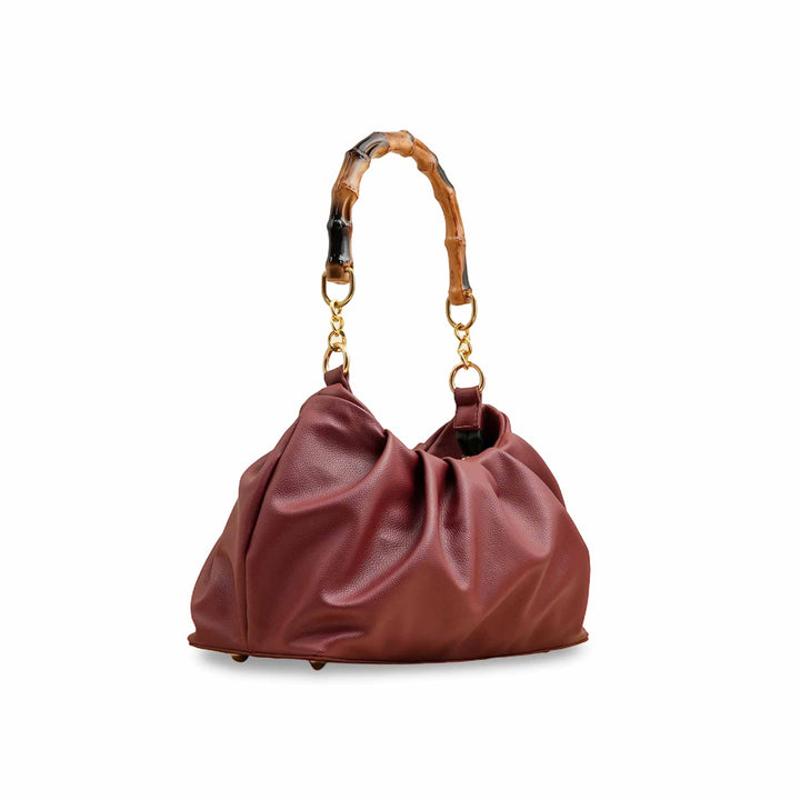 Maroon Women Formal Hand Bag P55819