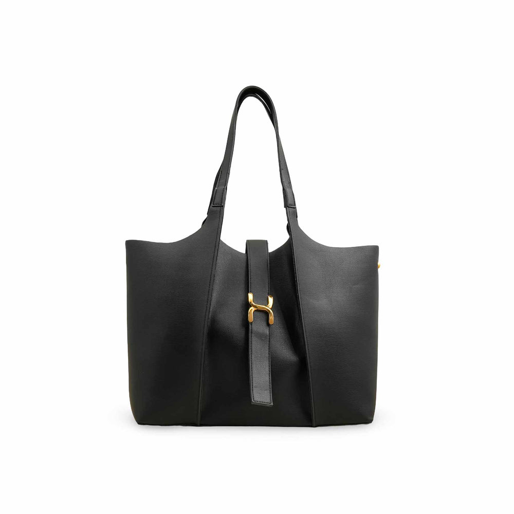 Black Casual Shoulder Bag For Women P55820