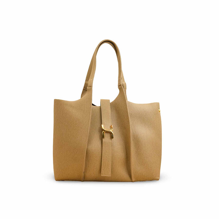 Beige Casual Shoulder Bag For Women P55820