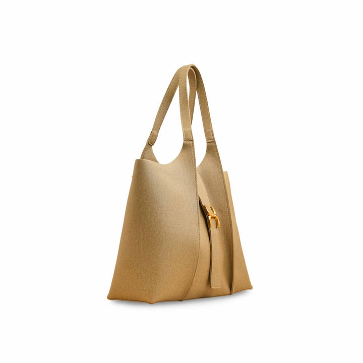 Beige Casual Shoulder Bag For Women P55820