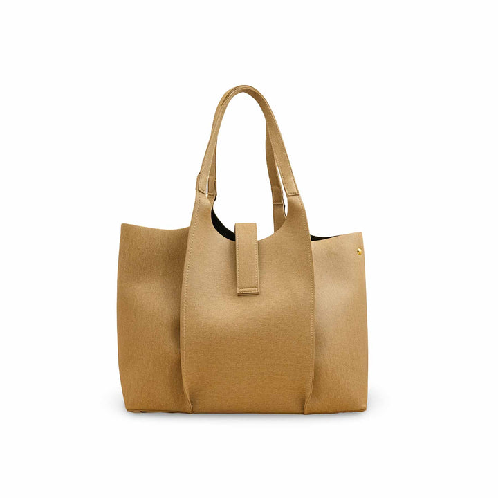 Beige Casual Shoulder Bag For Women P55820