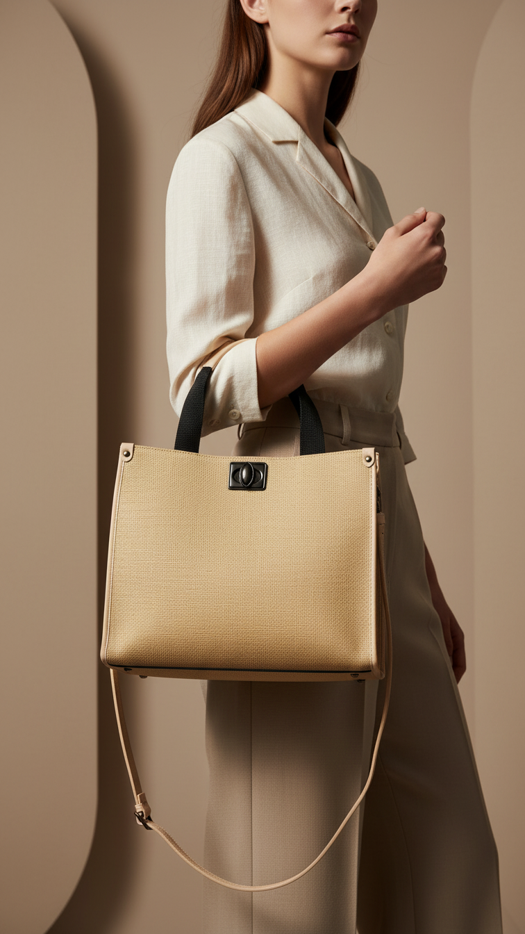 Fawn Casual Hand Bag For Ladies P55821