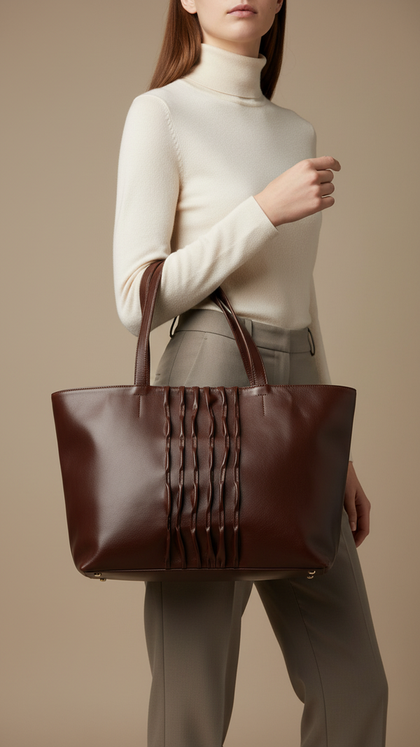 Brown Casual Shoulder Bag For Women P55822
