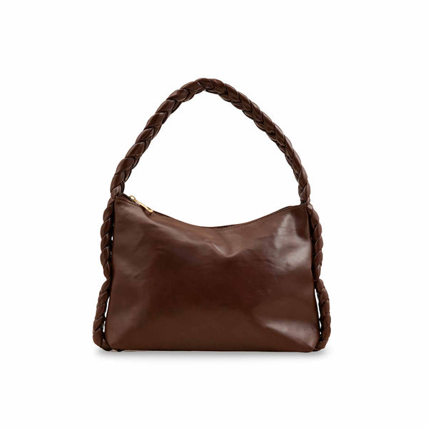 Brown Formal Shoulder Bag For Ladies P55823