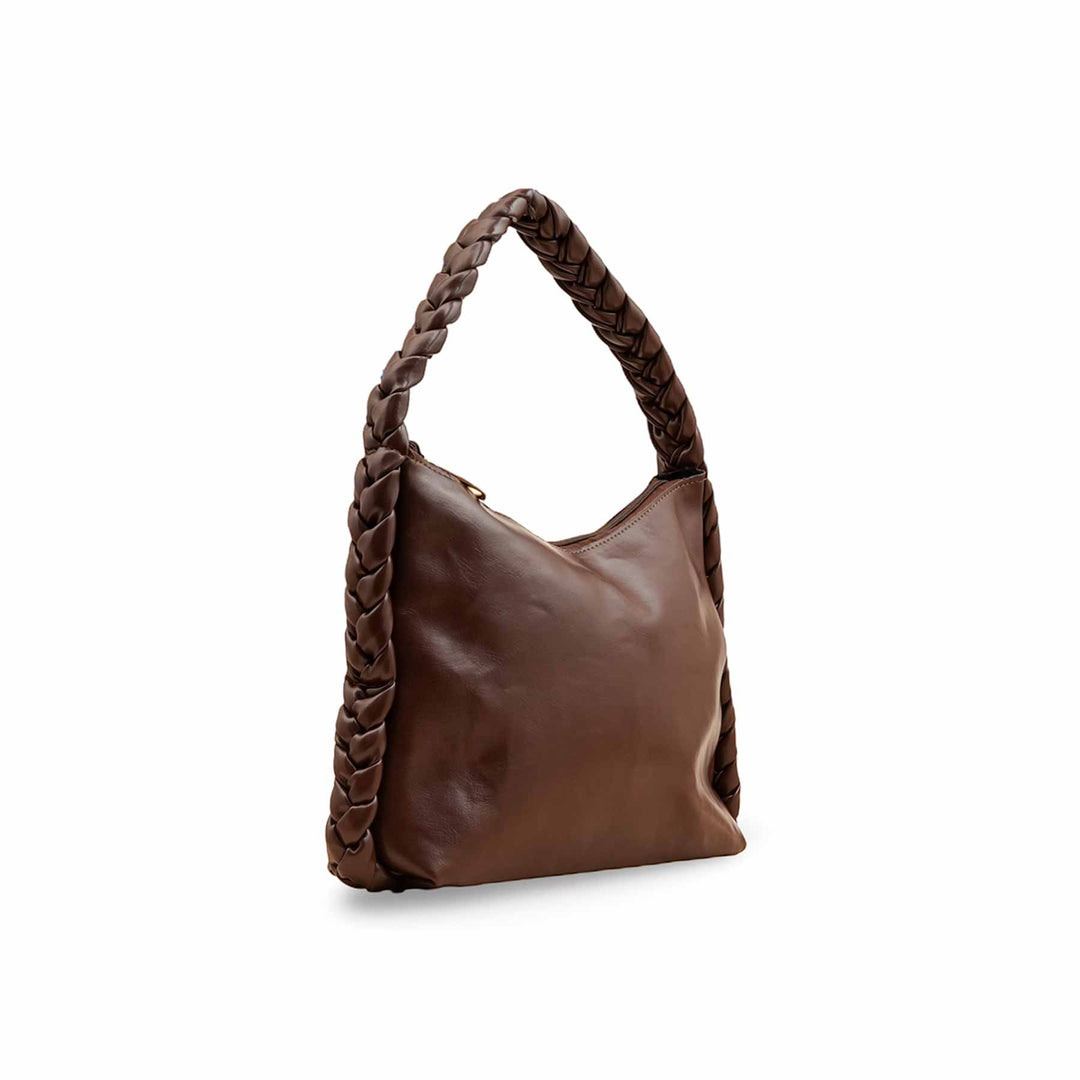 Brown Formal Shoulder Bag For Ladies P55823