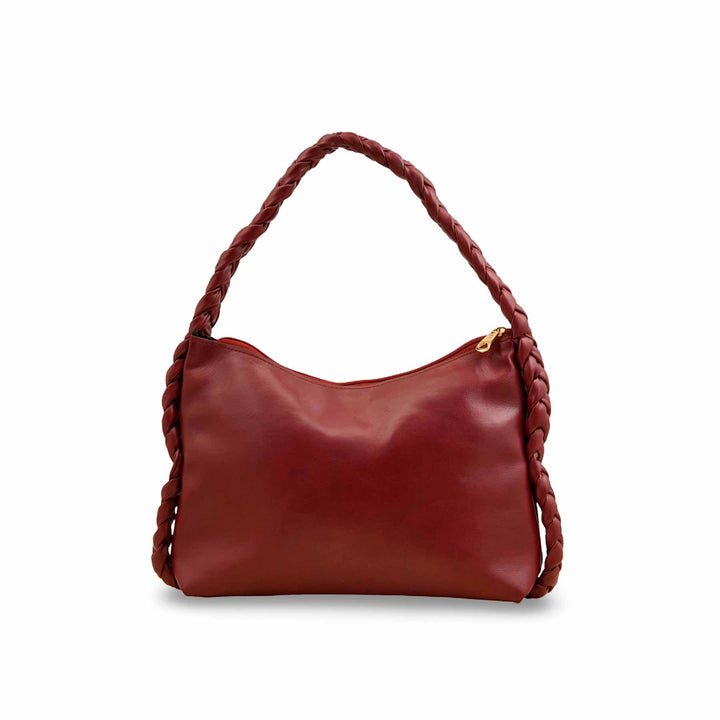 Maroon Formal Shoulder Bag For Ladies P55823